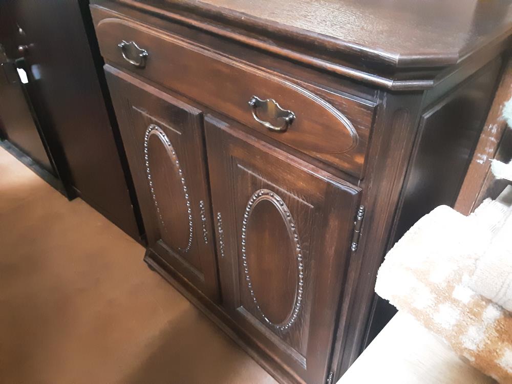 MEUBLE 2P 1T BOIS FONCÉ