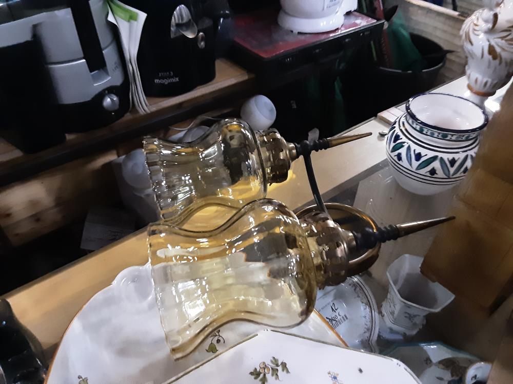 APPLIQUE MURALE DEUX FEUX