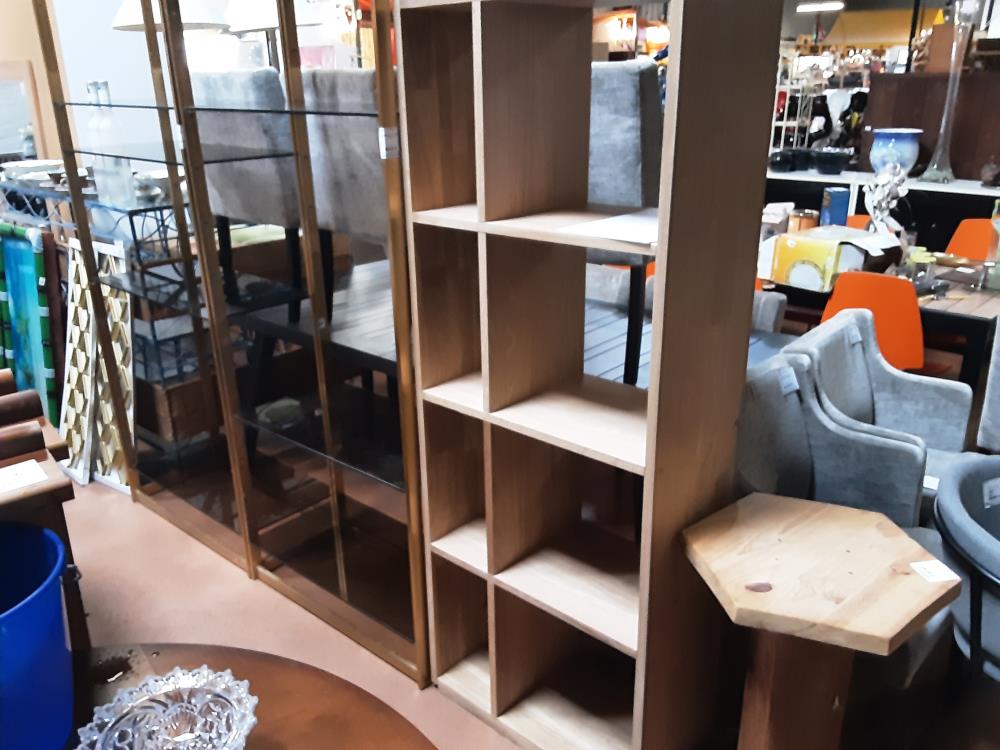 ETAGERE 8 CASES BOIS CLAIR PN 499