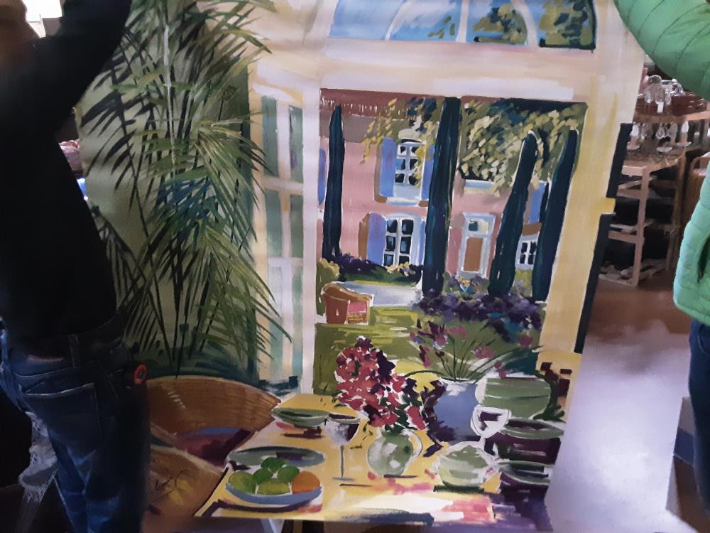 TOILE PEINTURE SIGNE