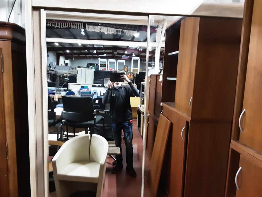 ARMOIRE PENDERIE 2 PORTES COULLISANTES