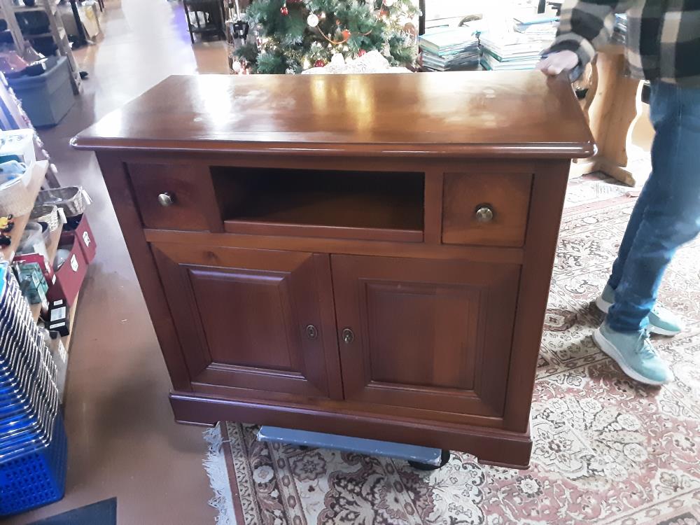 MEUBLE TV MERISIER 2P 2T