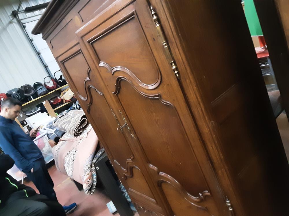 ARMOIRE PENDERIE BOIS 2P