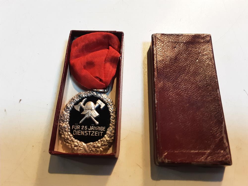 MEDAILLE POMPIER ARGENT 25 ANS SERVICE 1914