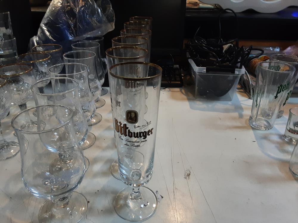 LOT DE 6 VERRES BITBURGER