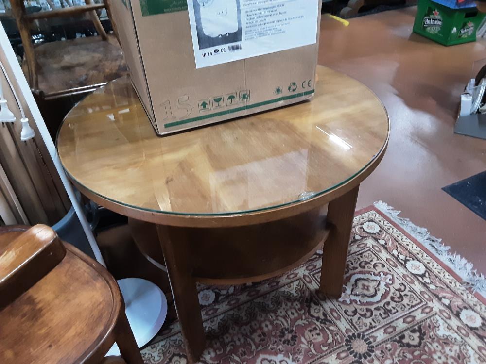 TABLE BASSE RONDE BOIS