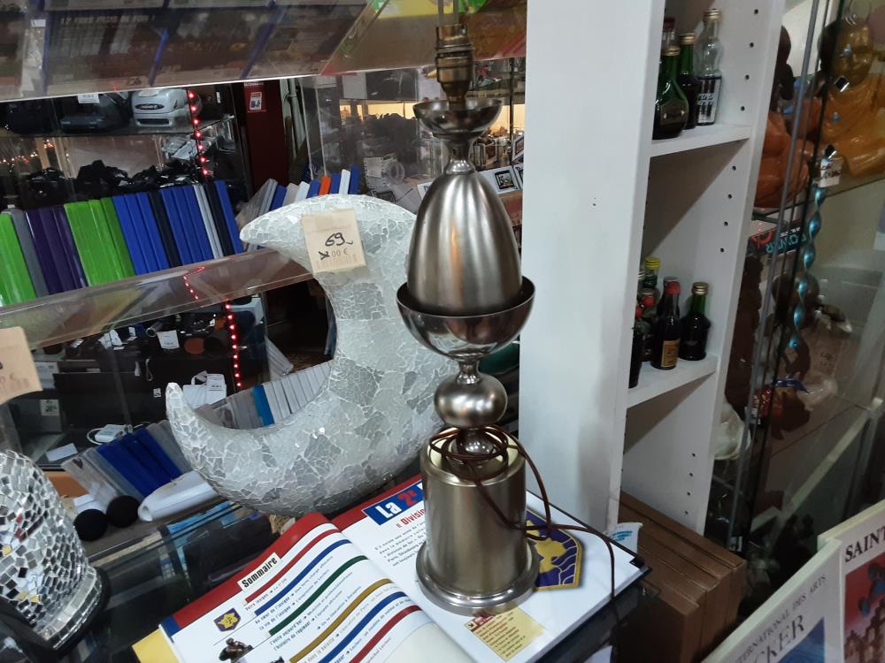 PIED LAMPE MAISON BARBIER OEUF VINTAGE