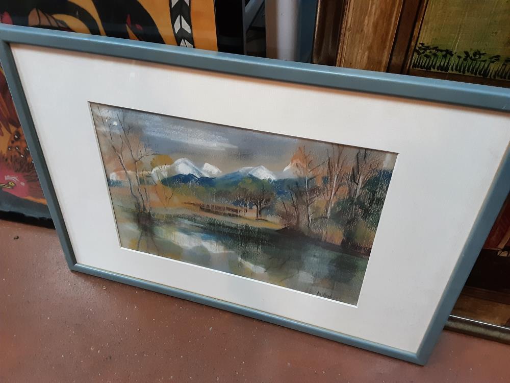 PEINTURE FORET SIGNE