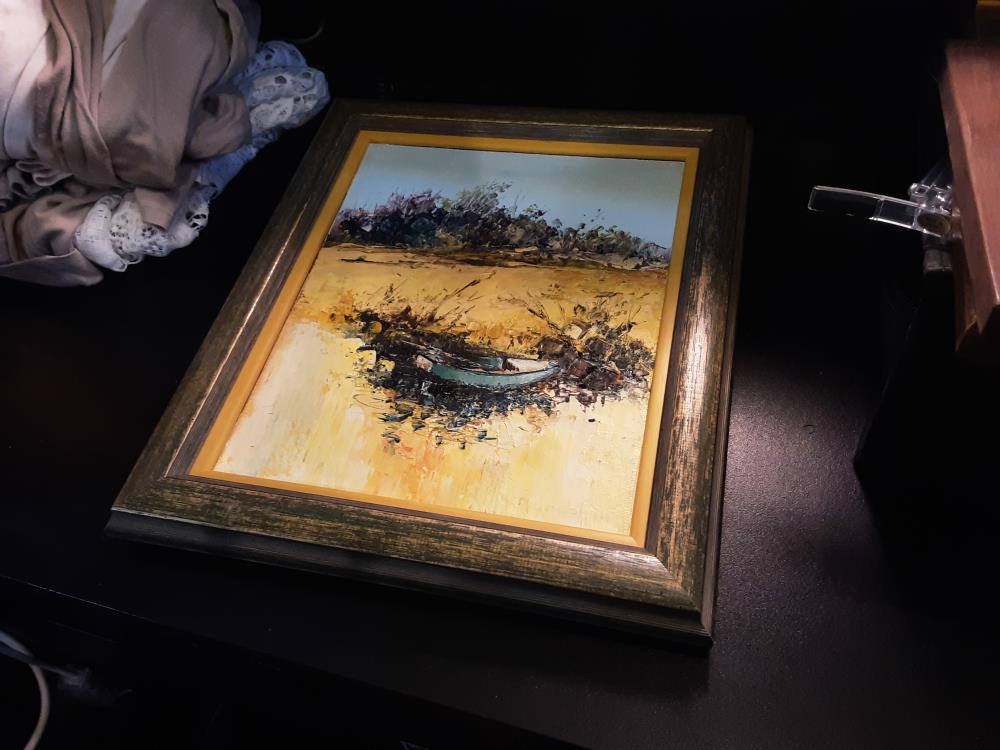 PEINTURE FRANCIS MARECHAL LA BARQUE