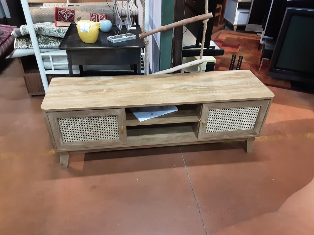 MEUBLE TV 2P 140CM CANNAGE ROTIN PN 189