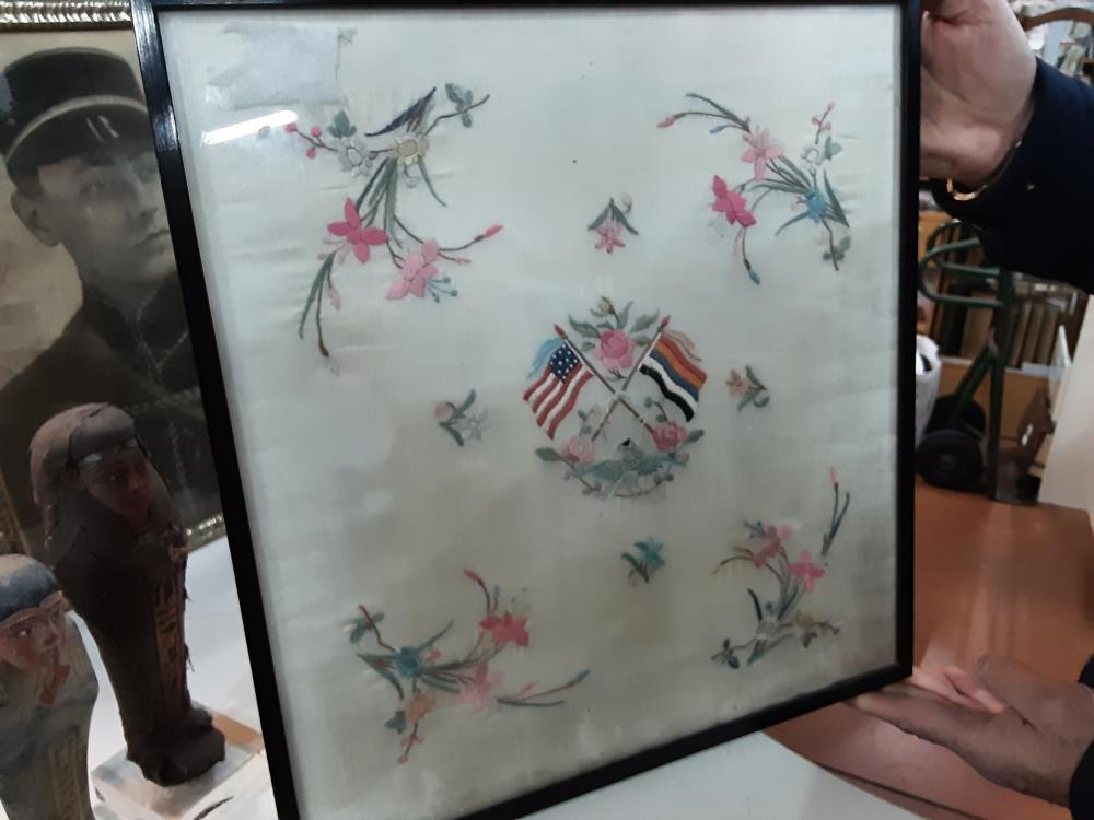 SOIE BRODEE REPUBLIQUE EXTREME ORIENT 1923/1924