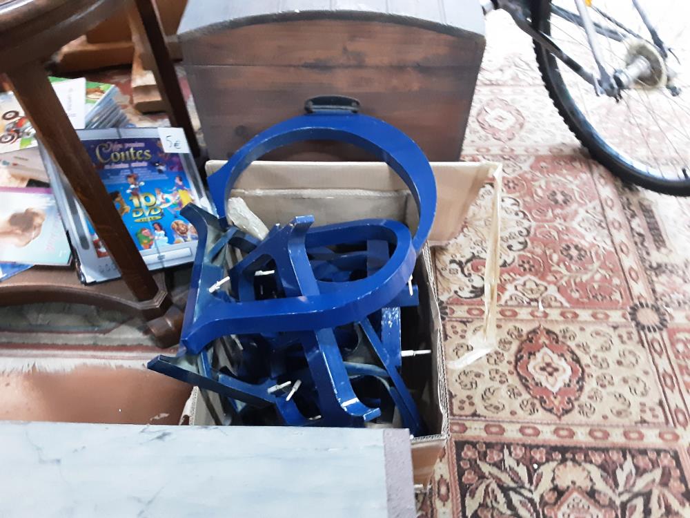 LOT DE LETTRES MÉTALLIQUE BLEU