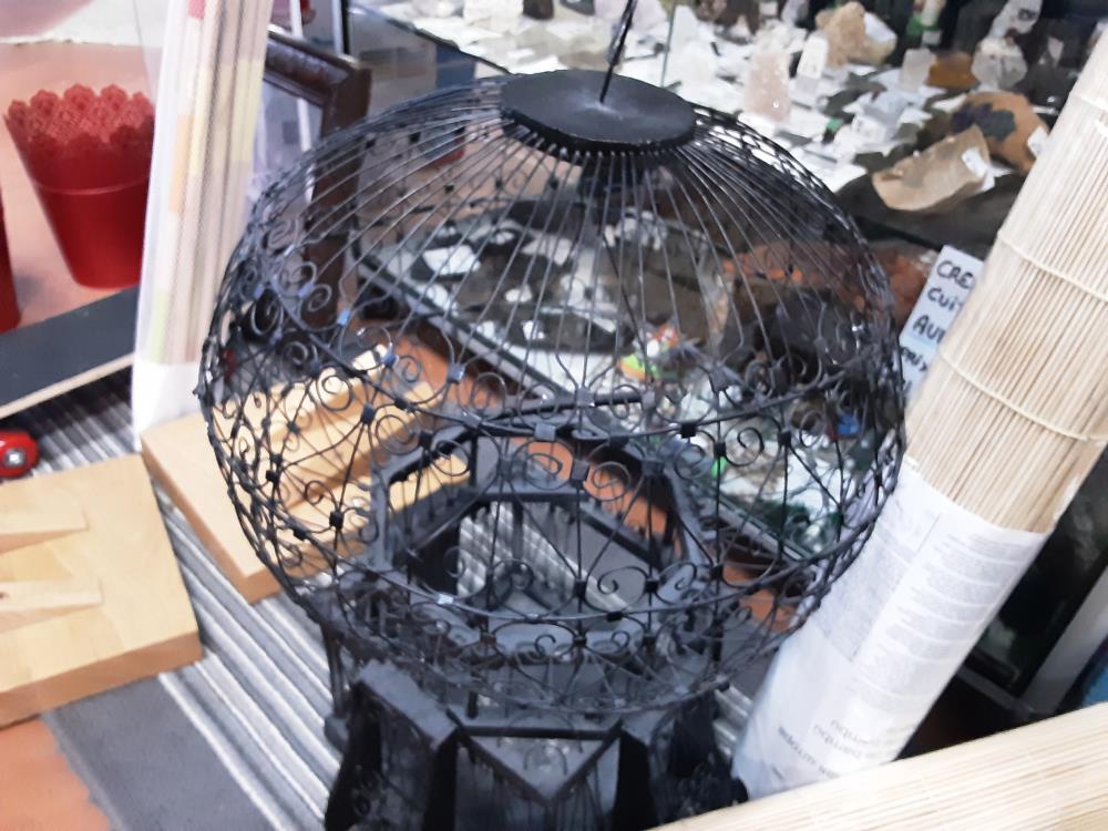 CAGE OISEAU MÉTALLIQUE 