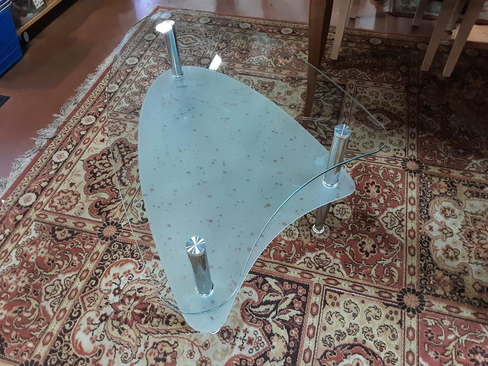 TABLE BASSE VERRE 2PLV