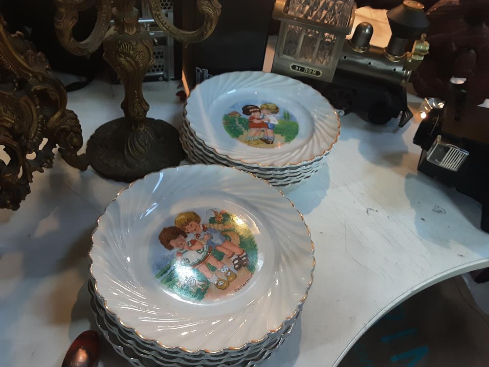 LOT DE 6 ASSIETTES LUNEVILLE ENFANTS