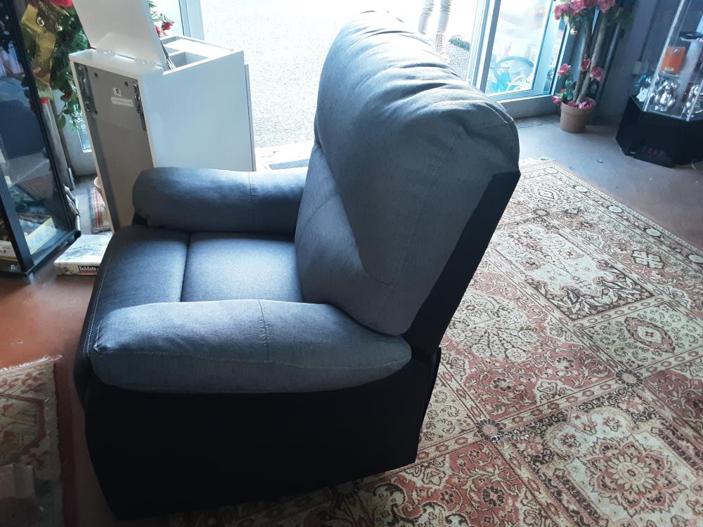 FAUTEUIL TISSUS RELAX GRIS