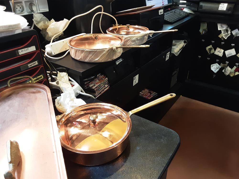 LOT DE 3 POELES CULINOX