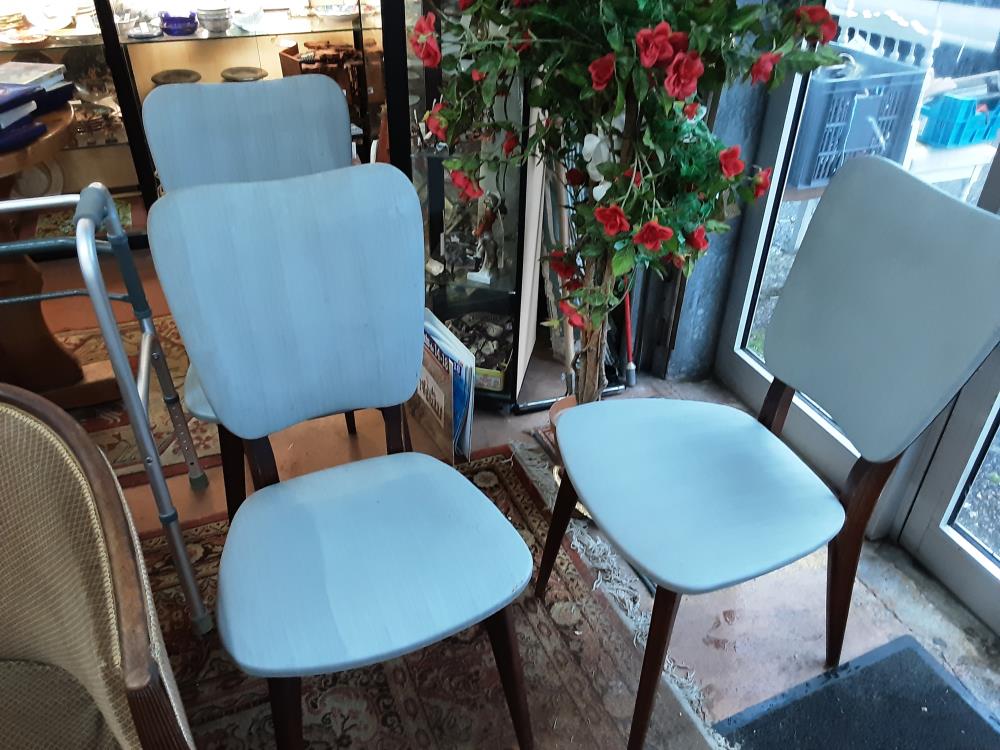 CHAISE BOIS TISSU AZUR 