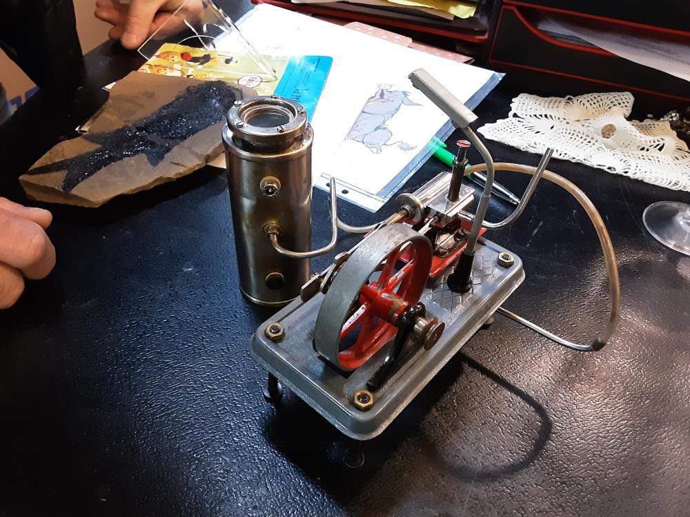 JOUET ANCIEN MACHINE A VAPEUR ALLEMAND 