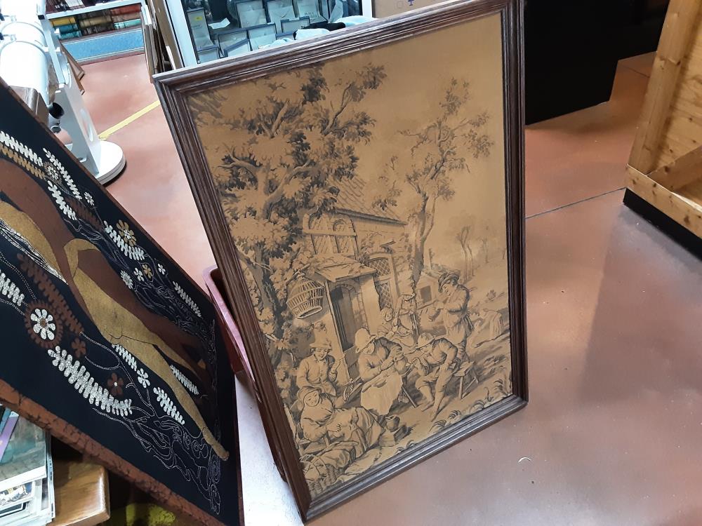 TAPISSERIE SCENE PAYSAN