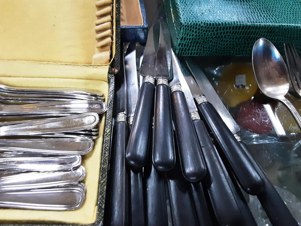 LOT DE 12 COUTEAUX NOIR