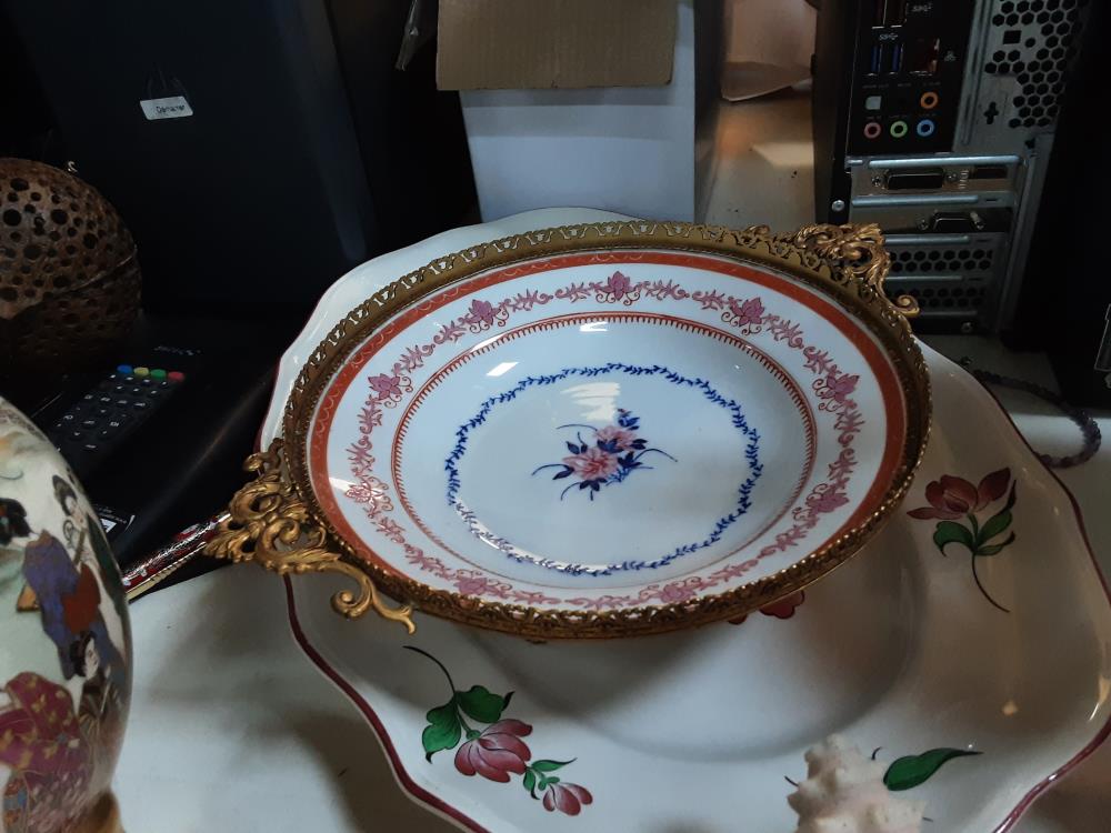 COUPELLE PORCELAINE FLEURS