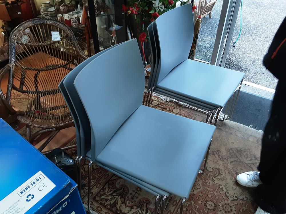 CHAISE DE BUREAU GRISE