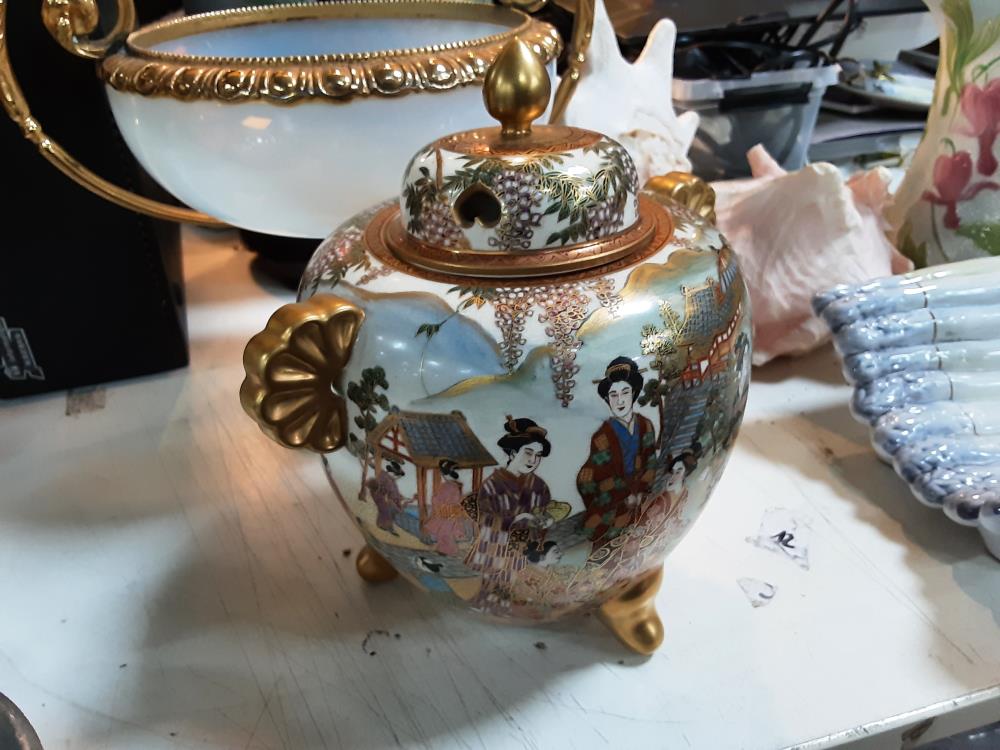 BONBONNIERE ASIATIQUE CLOISONNE SATSUNA