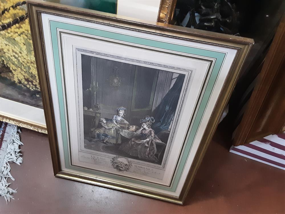 CADRE DORE PERSONNAGE 