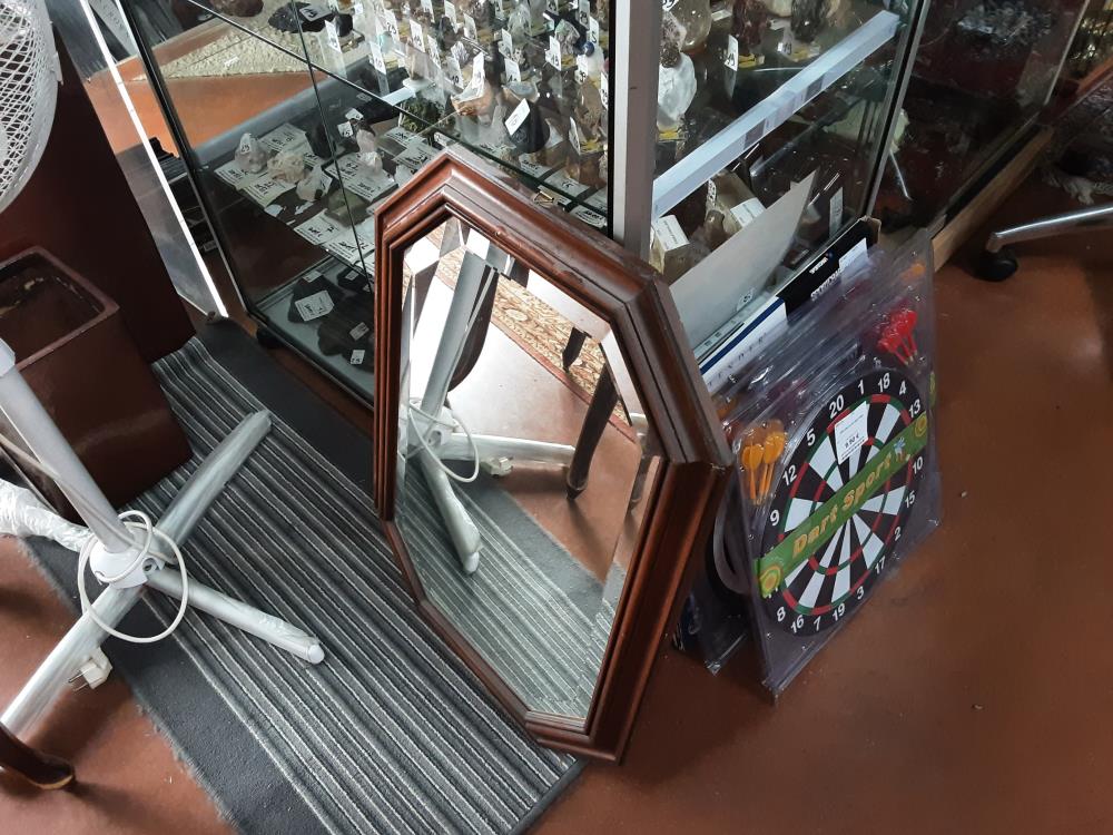 MIROIR BOIS OCTOGONAL 