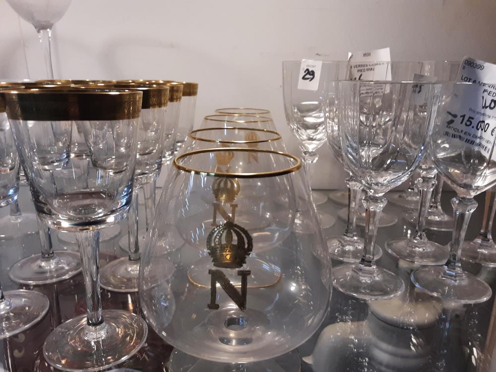 LOT 4 VERRE A COGNAC NAPOLÉON 
