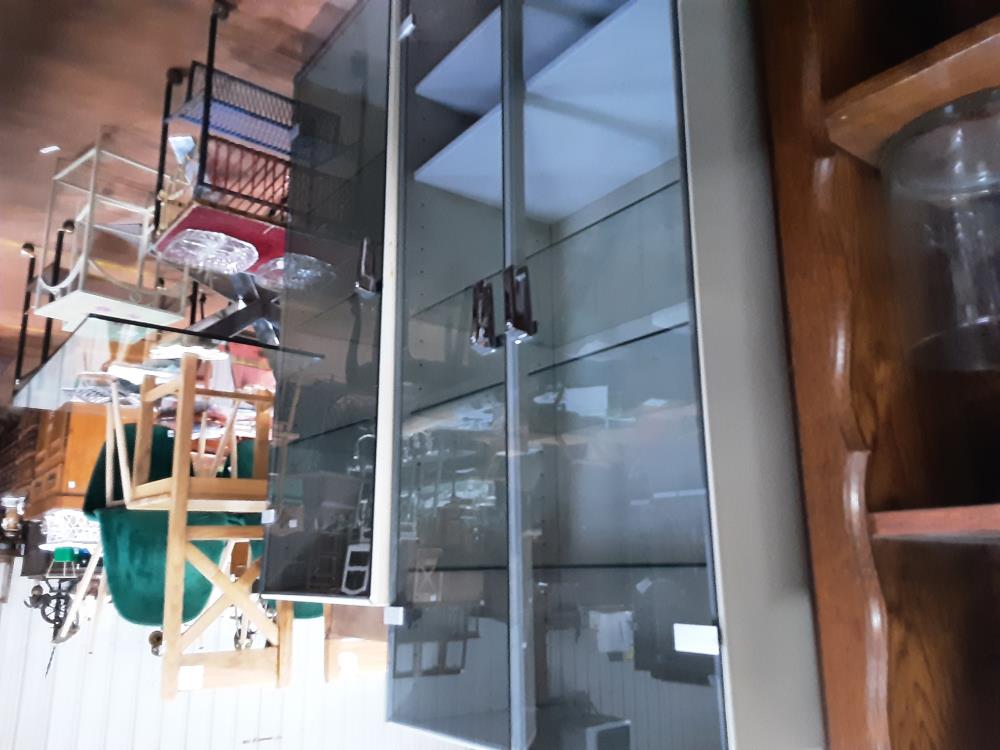 ARMOIRE VITRINE 2P SANS CLEF