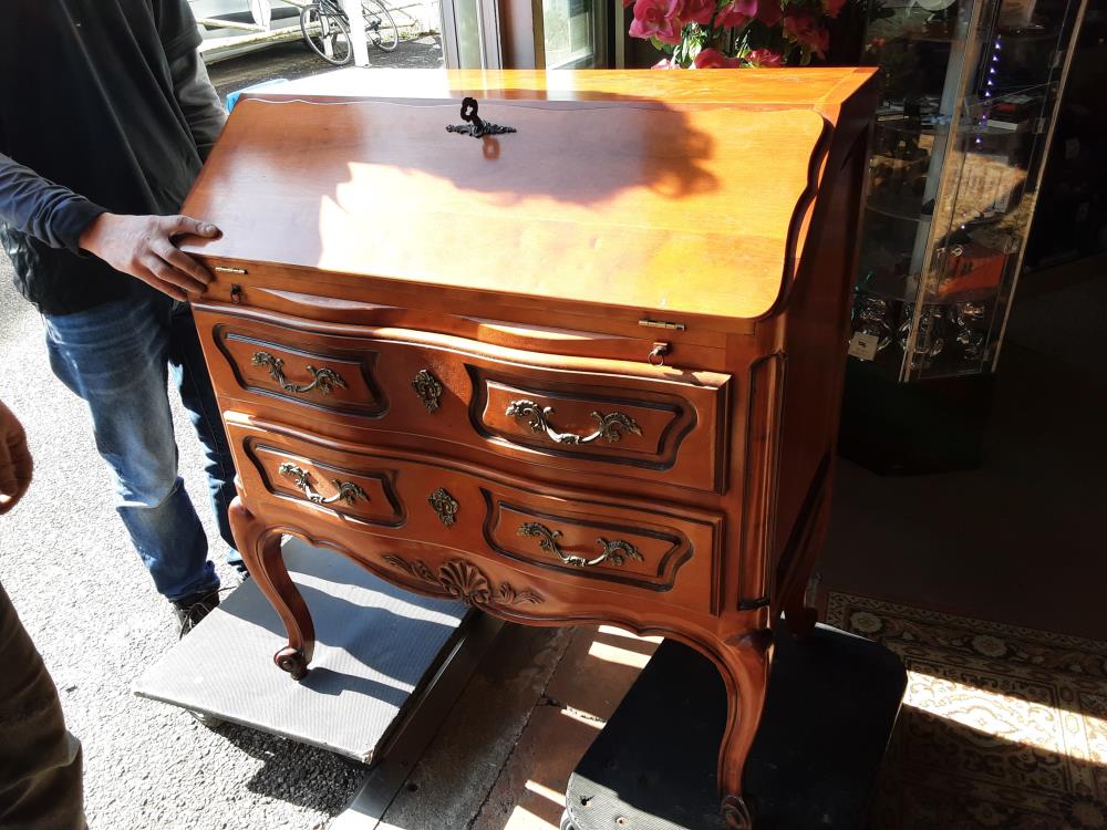 SECRETAIRE MERISIER 2T 1P + CLEF