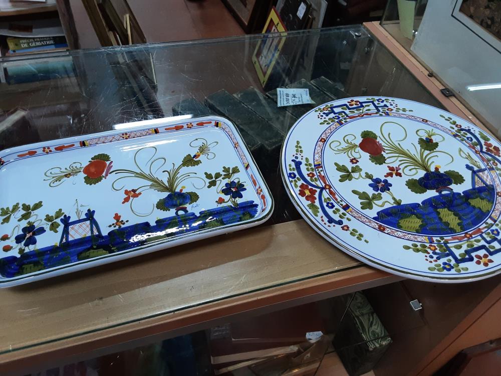 PLAT PORCELAINE ITALIE