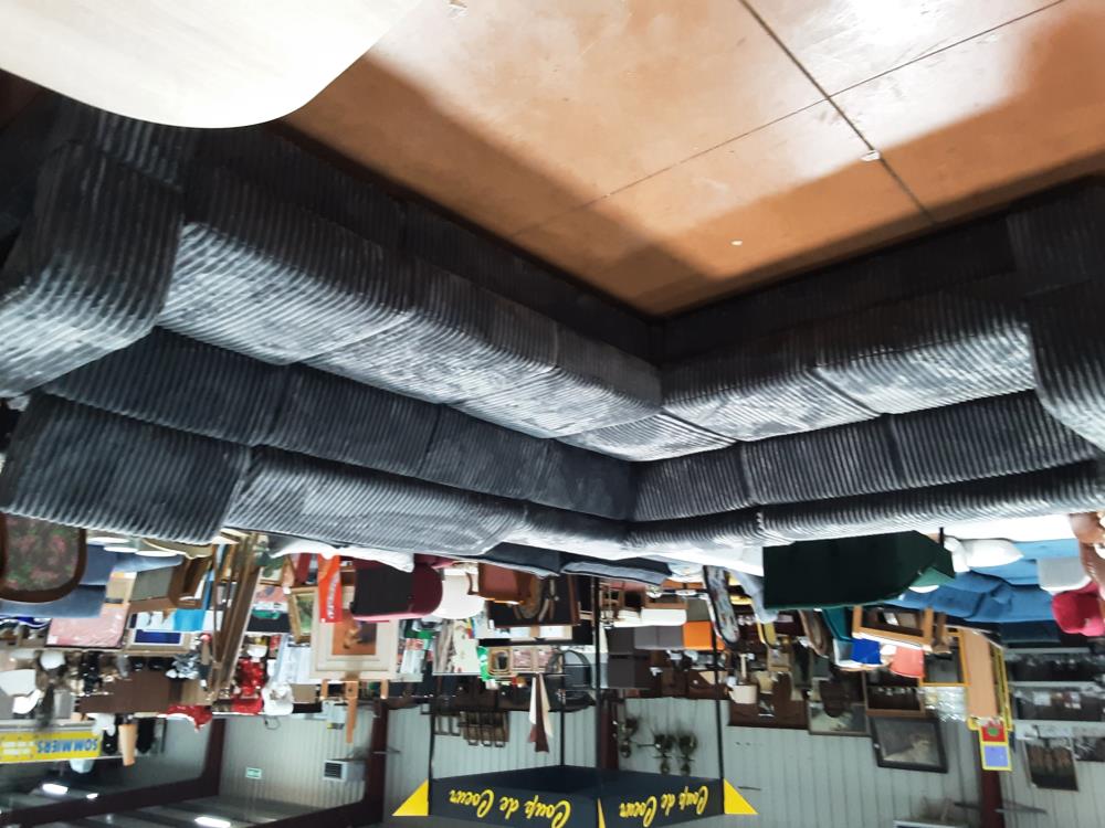 CANAPÉ GRIS GROSSE COTE 265X325