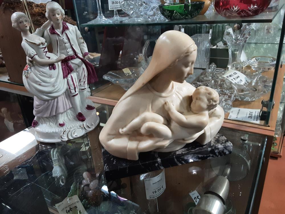 STATUETTE VIERGE ENFANT