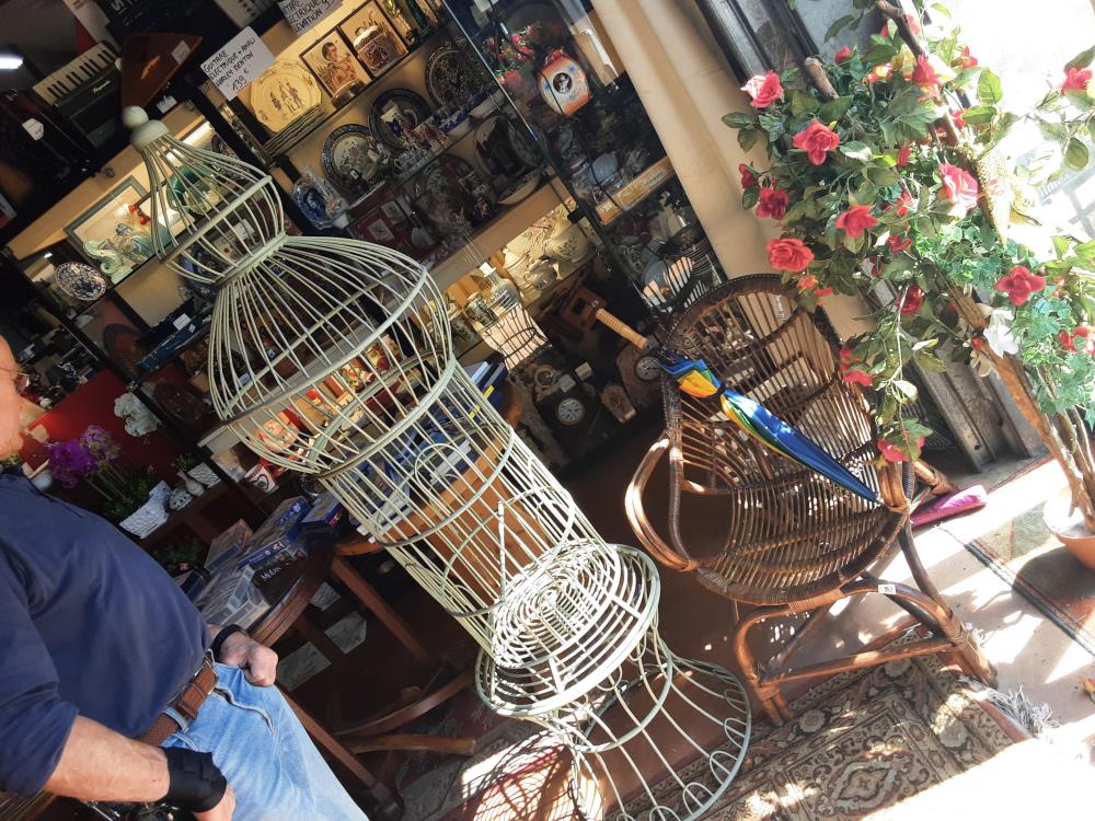 CAGE A OISEAU ROTIN