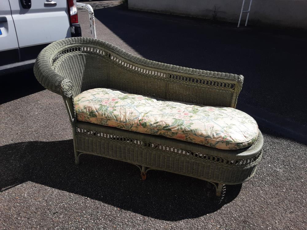BERGERE ROTIN OSIER VERT