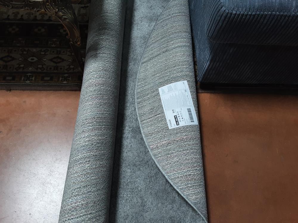 TAPIS ROND GRIS
