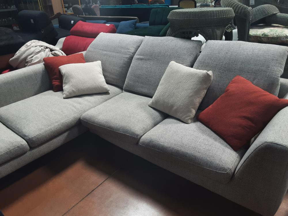 CANAPE D’ANGLE GRIS POLTRONE SOFA