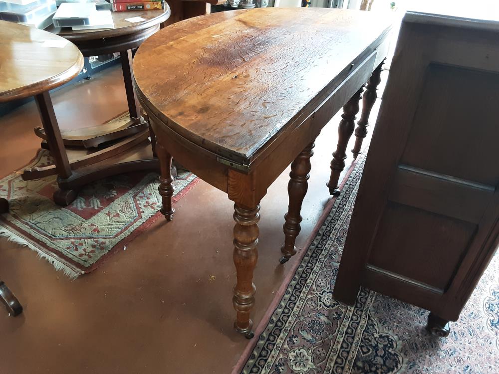 TABLE RONDE BOIS DEMI-LUNE