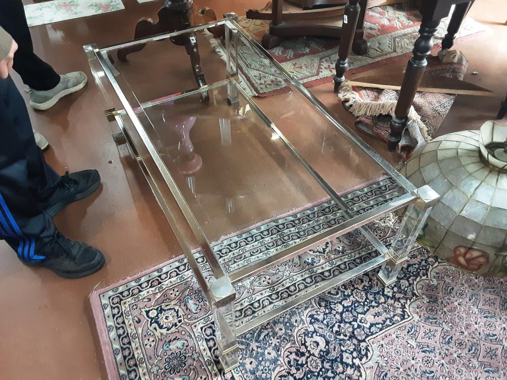 TABLE BASSE VERRE 2PL
