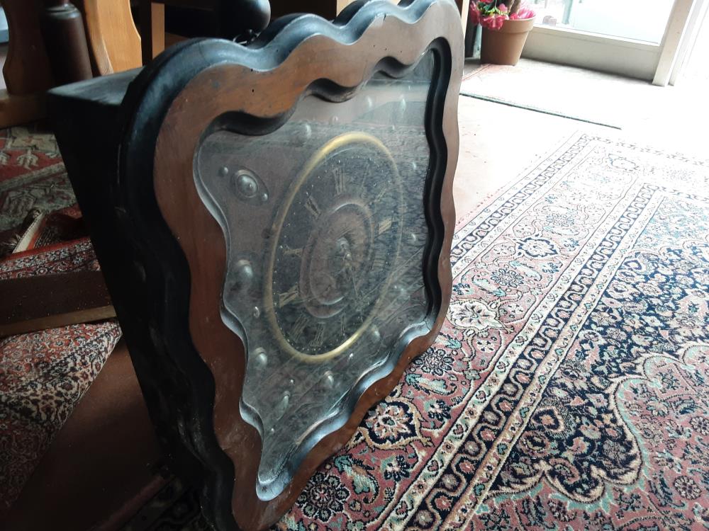 HORLOGE CARRE BOIS