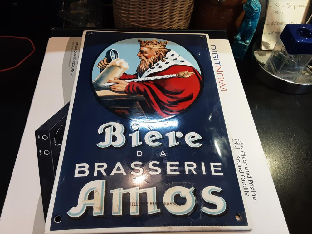 PLAQUE AMOS EMAILLEE 