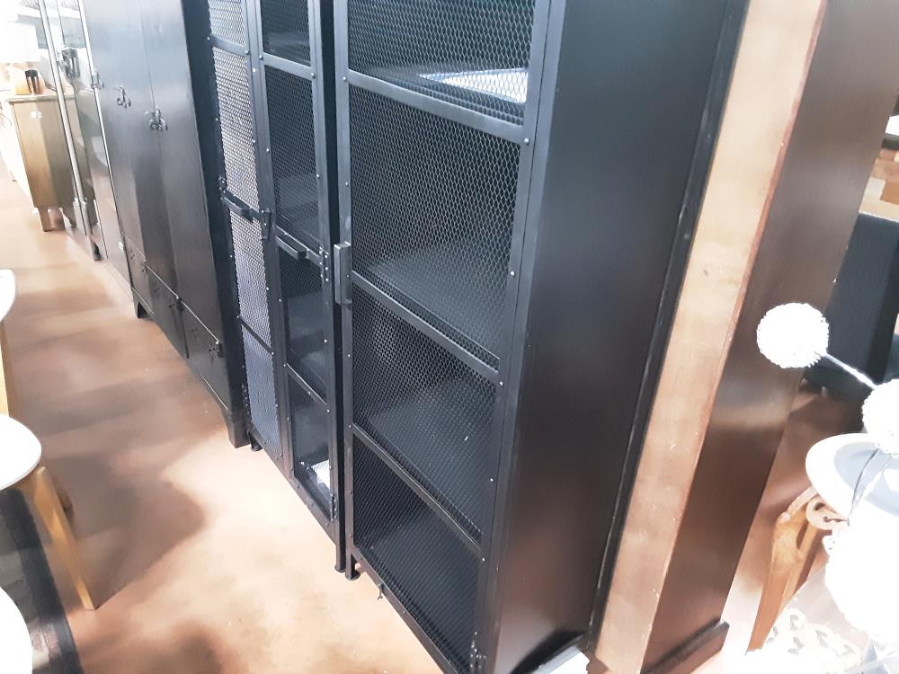 ETAGERE METALIQUE NOIRE 1P 3 PLATEAUX PN 579 PIED AD PLIÉ