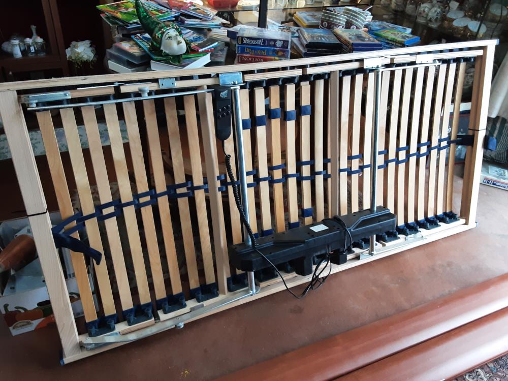 SOMMIER ELECTRIQUE 90X200 X2 + CADRE DE LIT + PIEDS