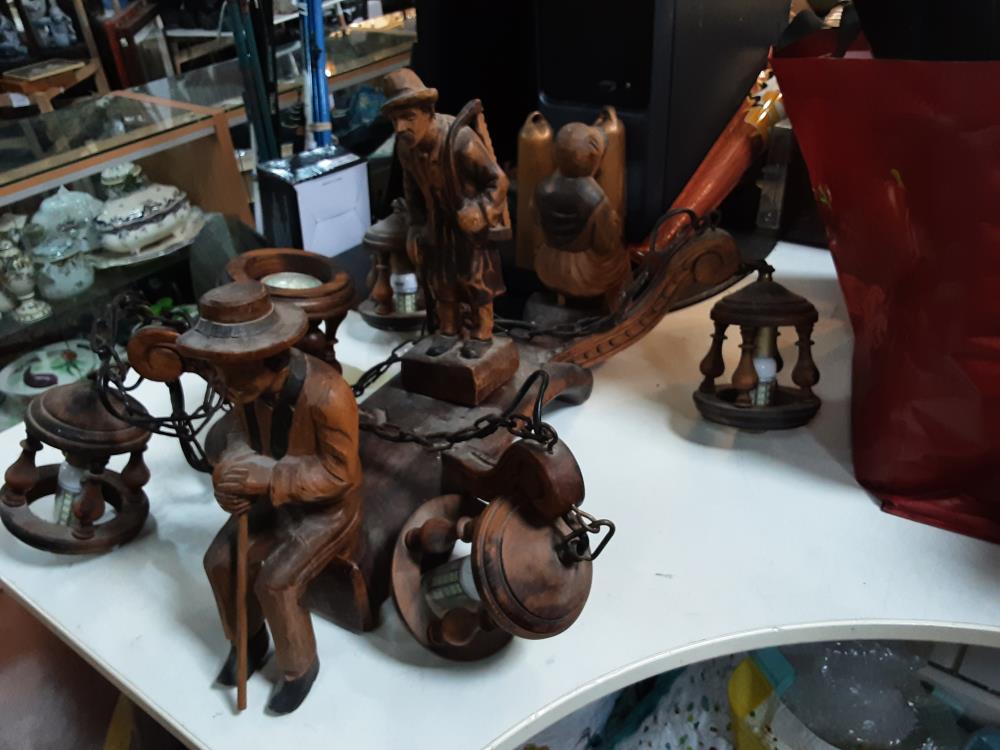 LAMPE SANTONS BOIS