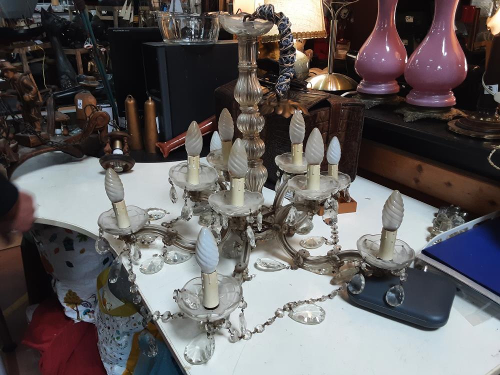LUSTRE PAMPILLES 10 FEUX 