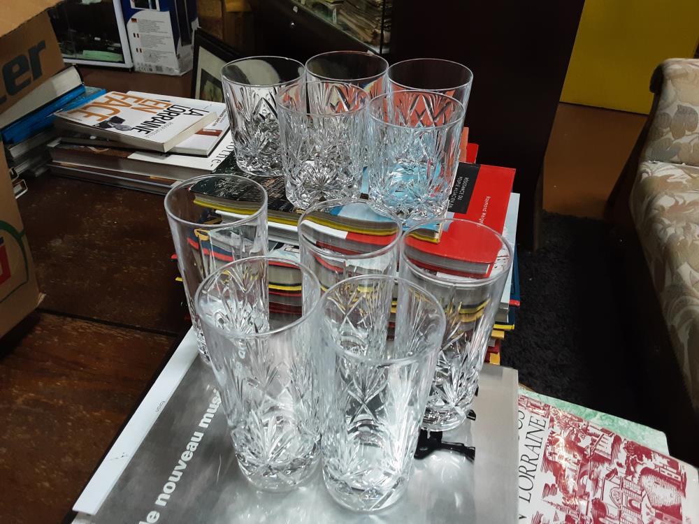 LOT 5 VERRES CRISTAL