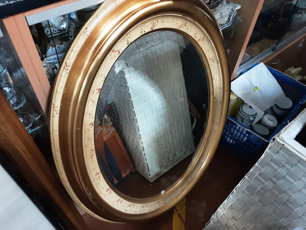 MIROIR OVALE DORE BIZAUTE